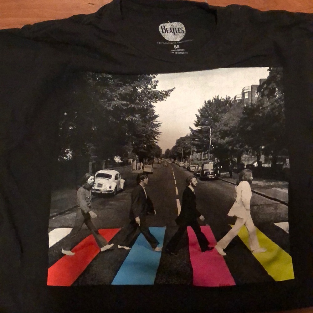 Beatles Neon Abbey Rd Tee
